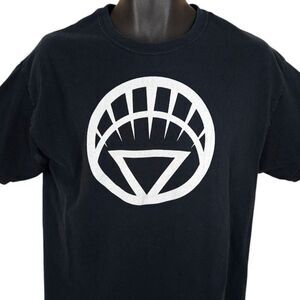 Green Lantern T Shirt Mens Size Large Black DC Comics Superhero Comic Book